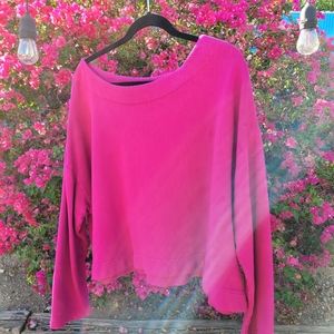 Bryn Walker vivid fuchsia top